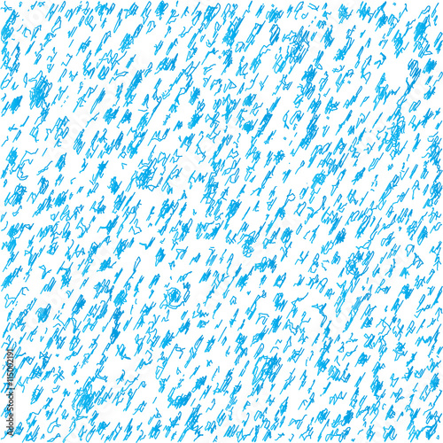Scribble. Abstract background of blue careless drawings. Chaotic pattern. Vector illustration