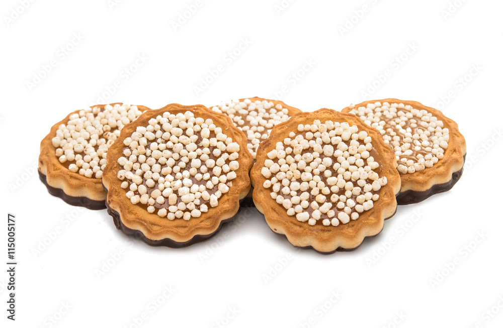 Butter cookies isolated Butter cookies isolated