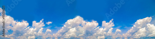 Clouds on a blue sky background