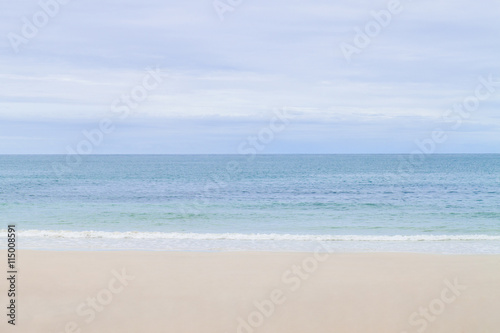 beach and tropical sea with blue sky © saknakorn