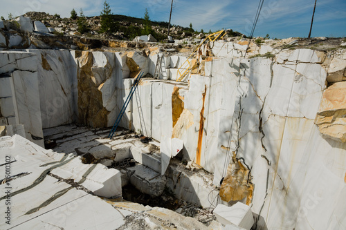 marble quarry, baikal,  russia, July 2016 photo