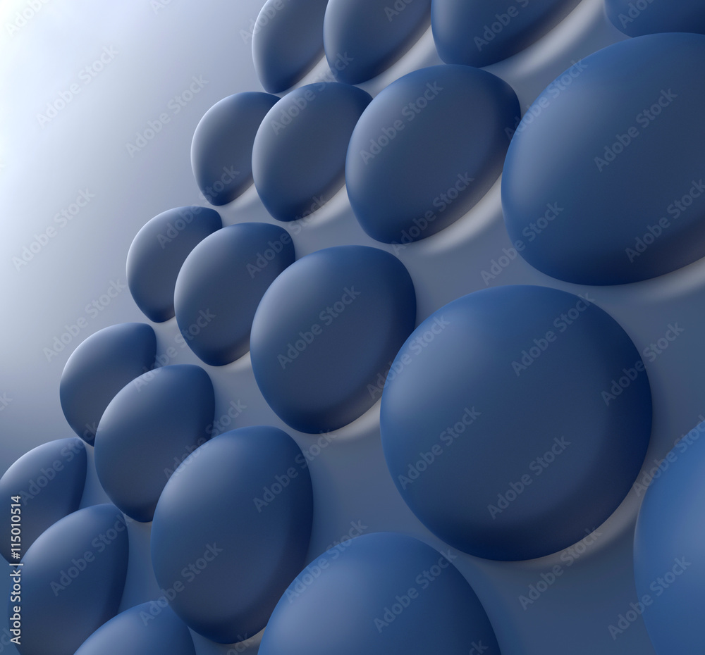 3D balls abstract composition 3D balls abstract composition
