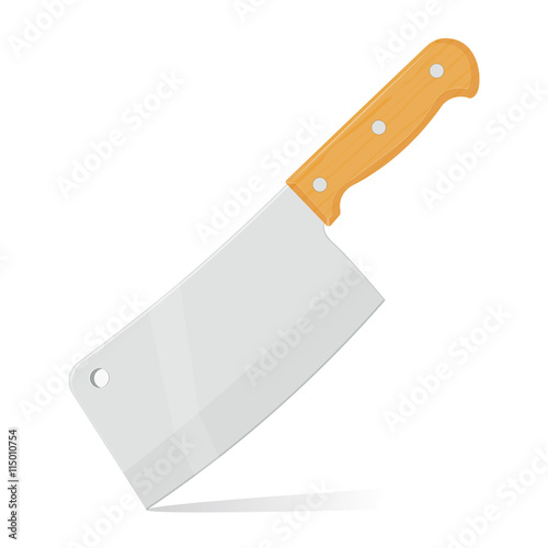 meat knife vector illustration isolated on a white background