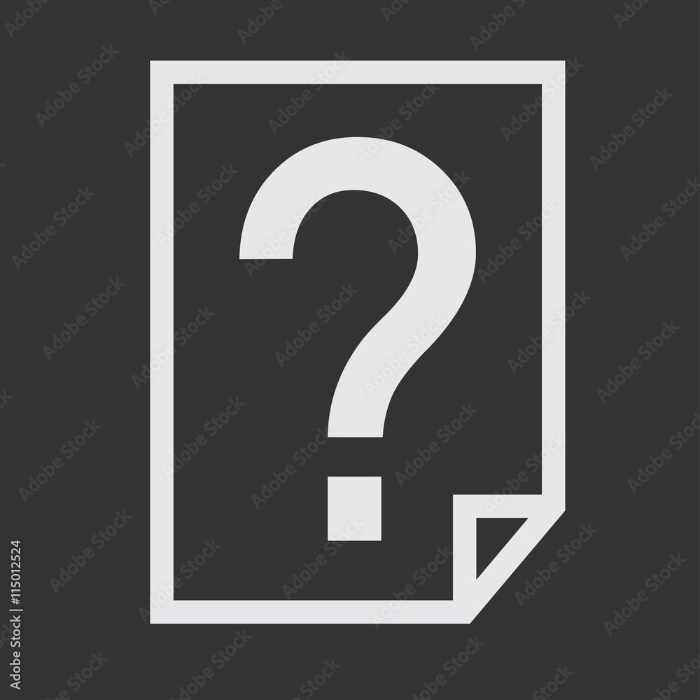 File document with question icon. File with question mark symbol. Unknown file logo. Vector illustration.