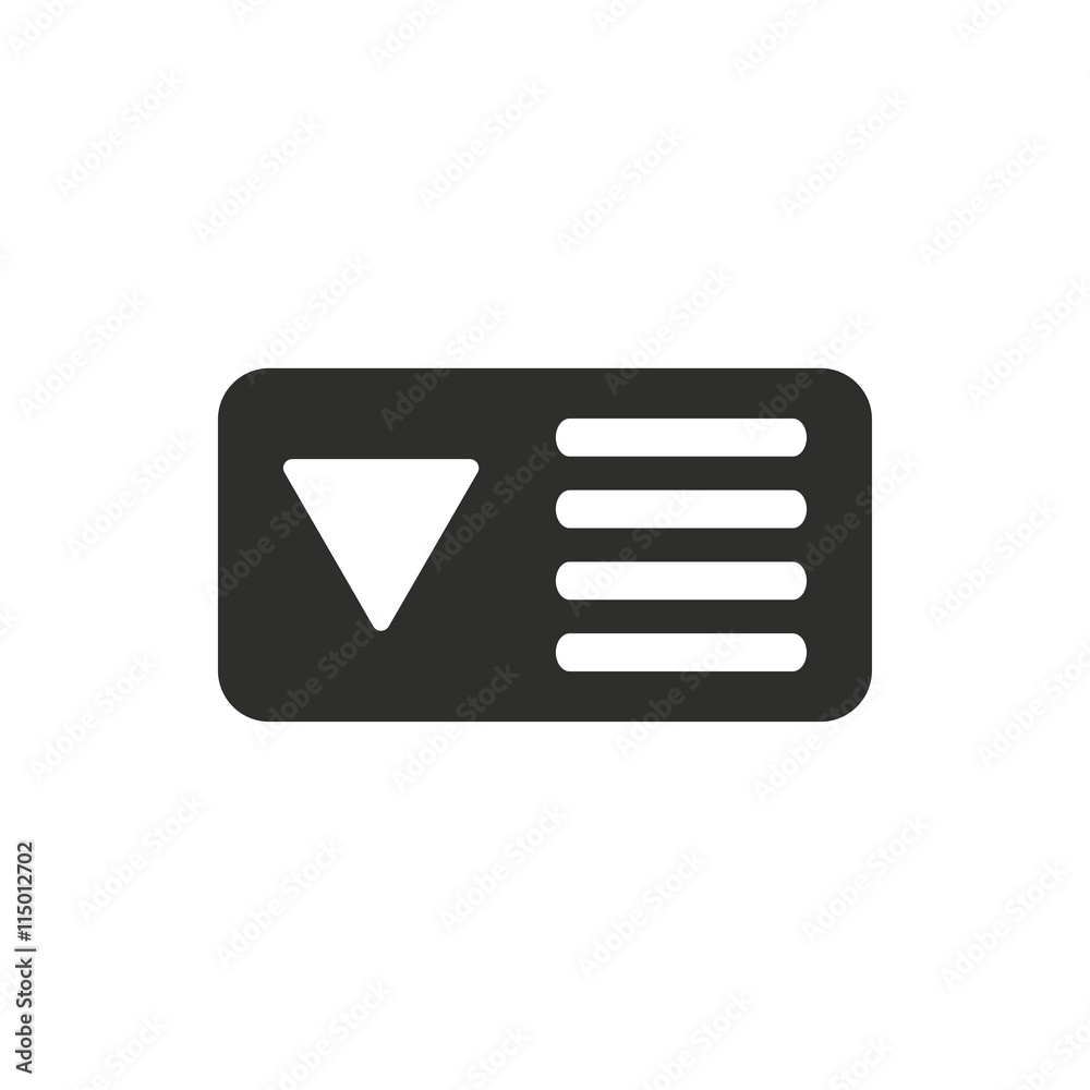 Menu - vector icon. Menu - vector icon.