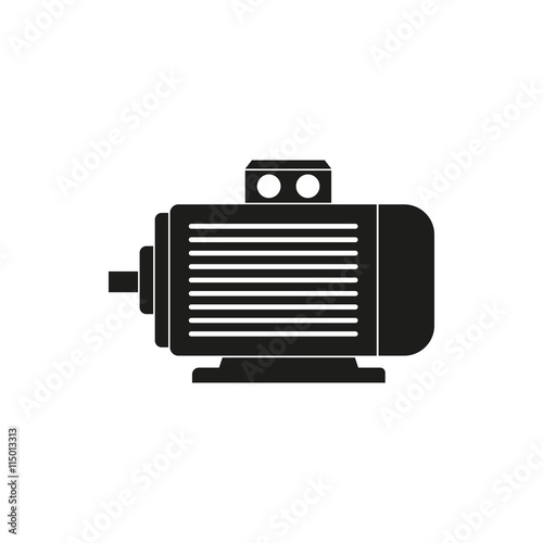 Electric motor - vector icon.