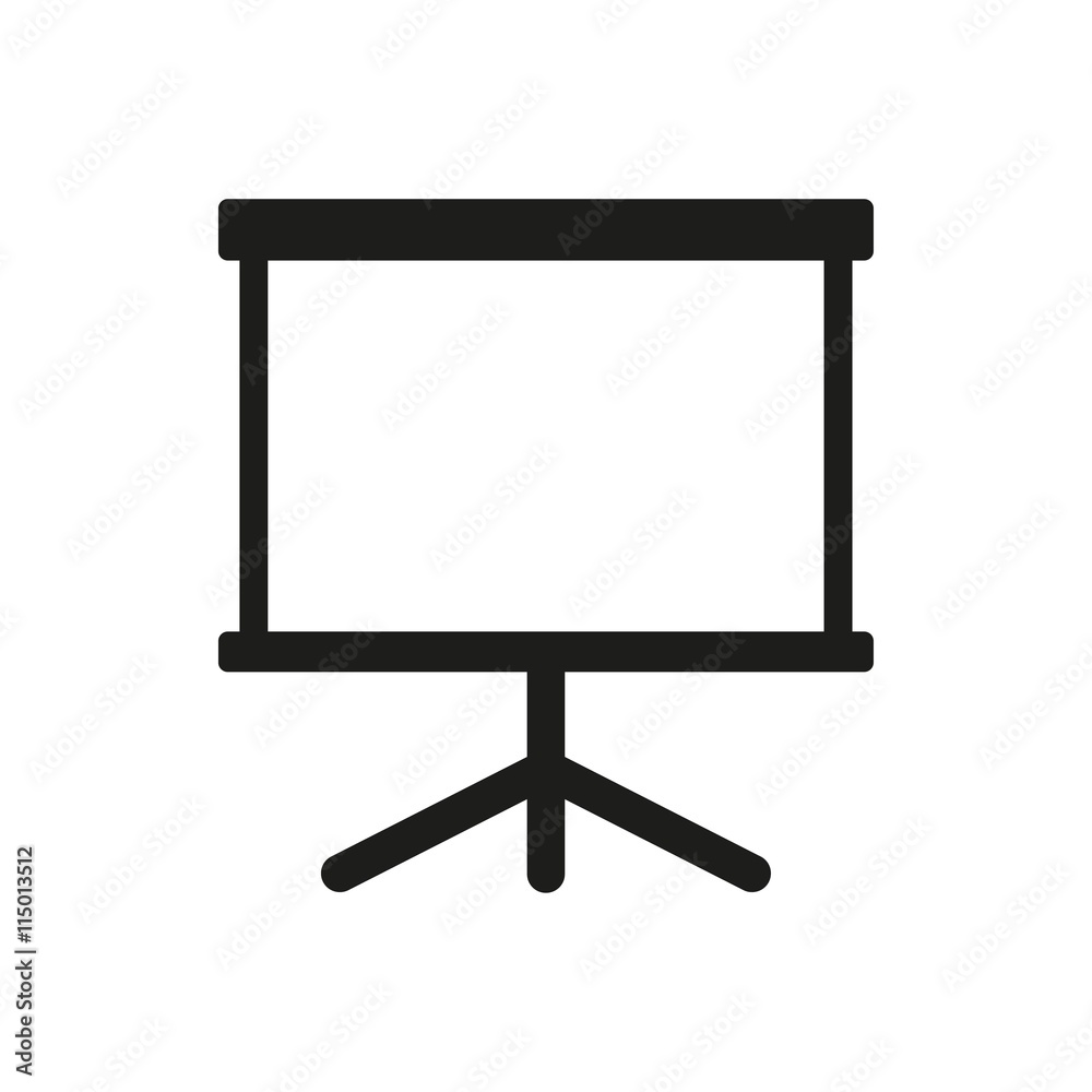 Diagram board - vector icon. Diagram board - vector icon.