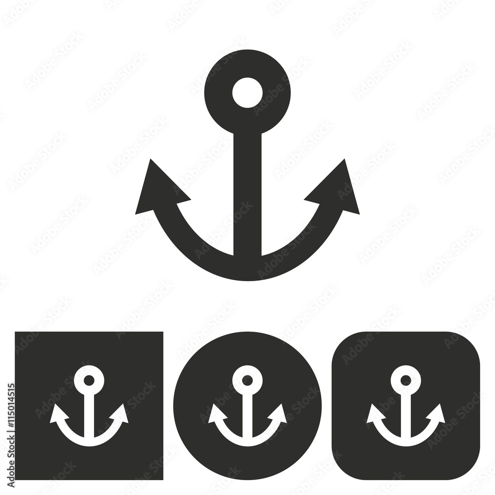 Anchor - vector icon. Anchor - vector icon.
