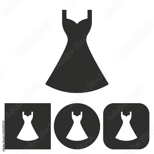 Dress - vector icon.