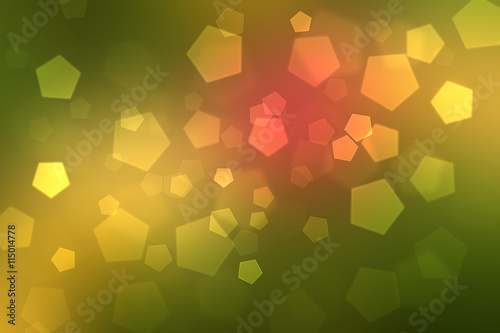 pastel golden pentagon bokeh for background

