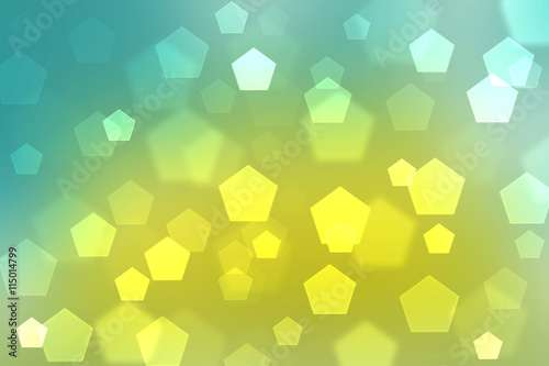 pastel golden pentagon bokeh for background

