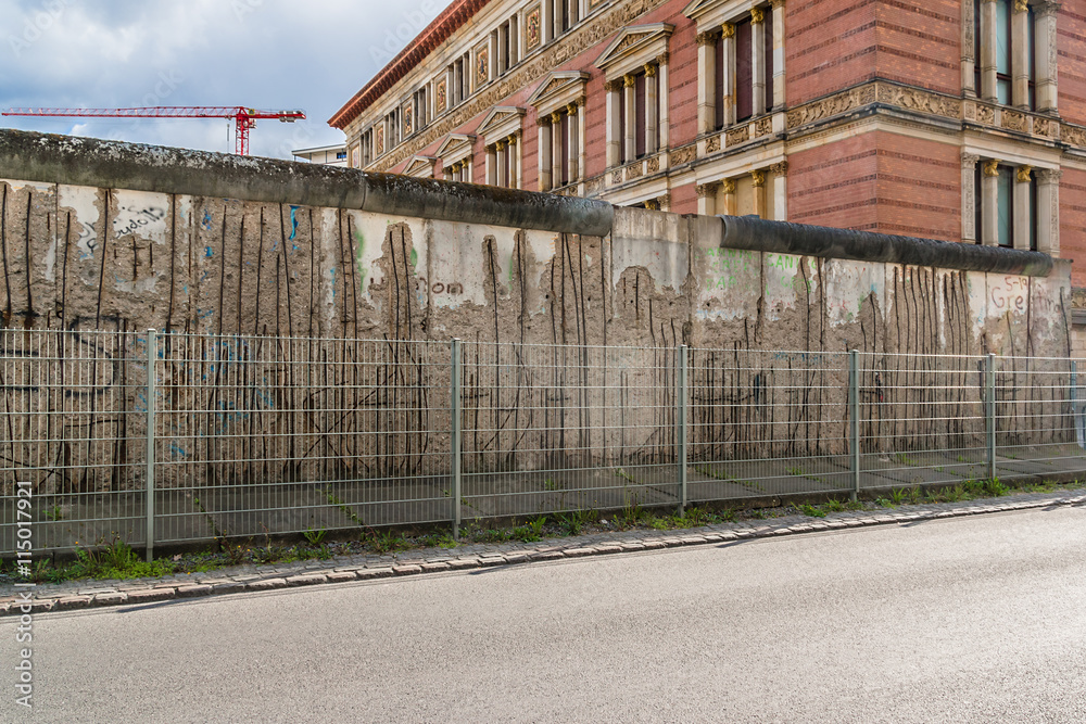 Remains of Berlin Wall (Berliner Mauer) in Germany. Remains of Berlin Wall (Berliner Mauer) in Germany.