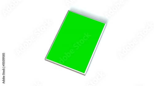 DVD / CD boxes with green screen isolated on white