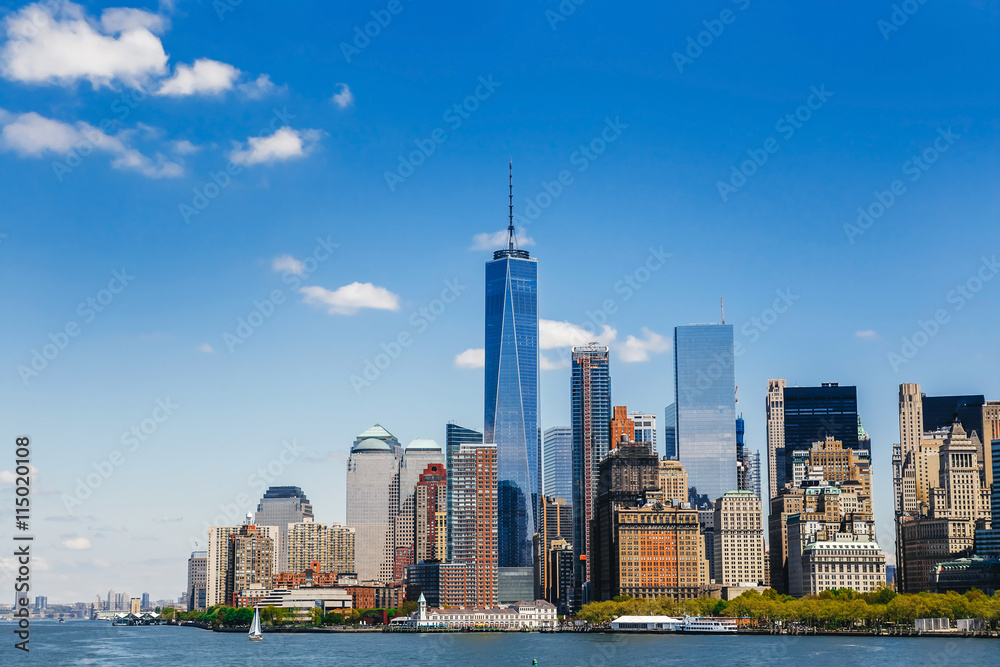 New York City panorama with Manhattan Skyline
