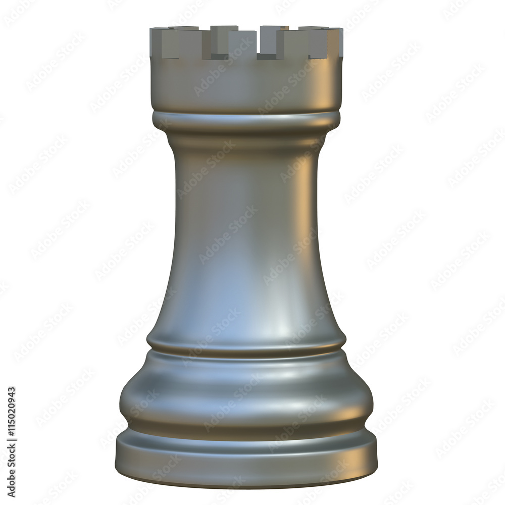 isolated chess figurine 3d illustration