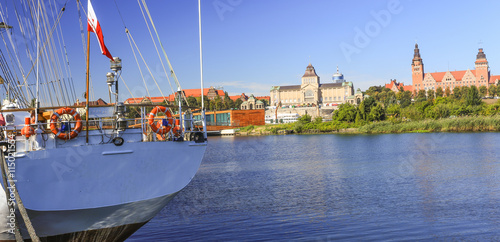 Widok na Szczecin / stare miasto