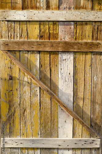 Old, vintage wooden door