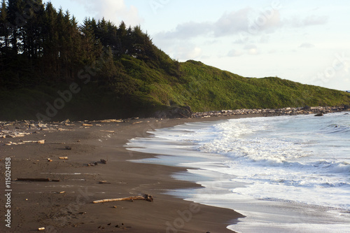 California coastline at sunset