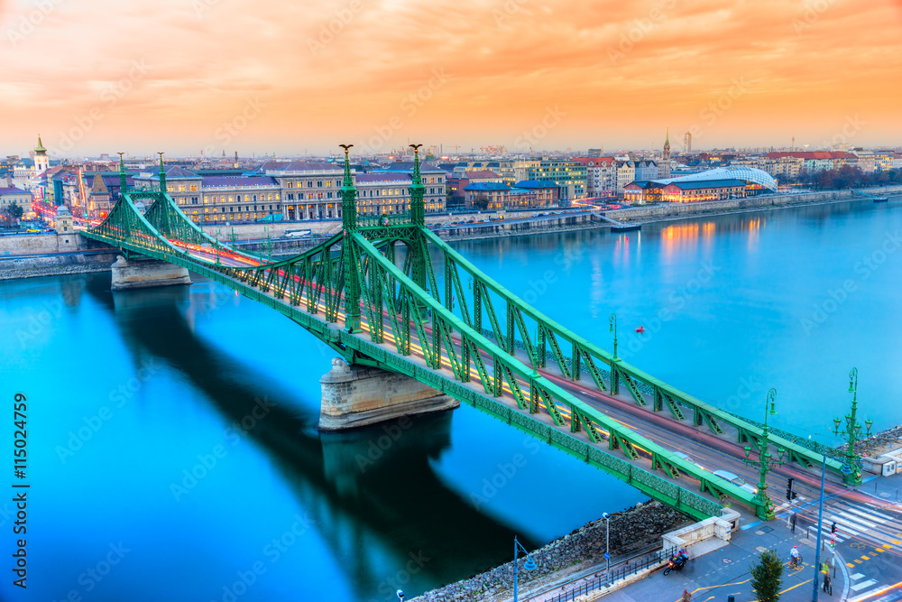 Budapest, Liberty Bridge, Hungary