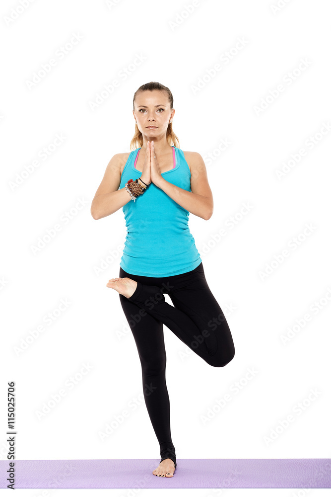 Woman yoga teacher Woman yoga teacher
