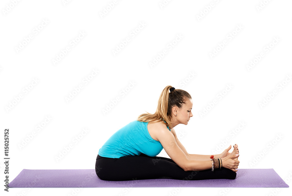 Woman yoga teacher