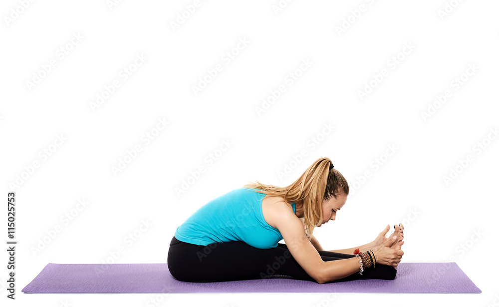 Woman yoga teacher