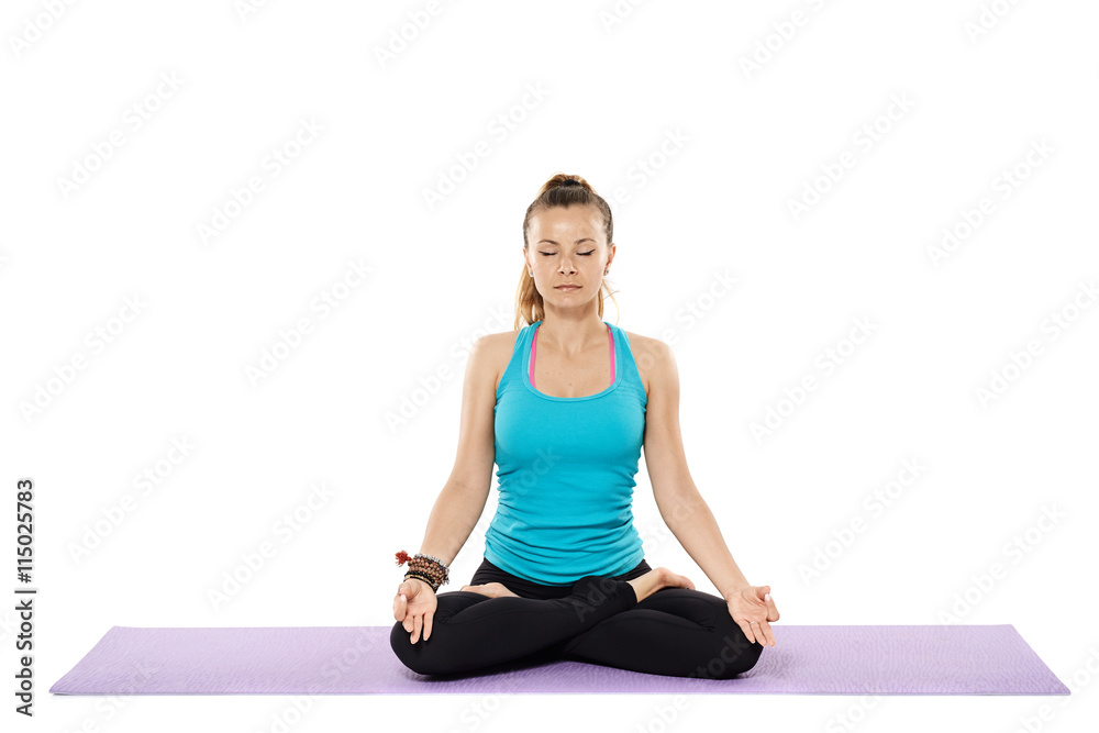 Woman yoga teacher Woman yoga teacher