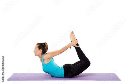 Woman yoga teacher