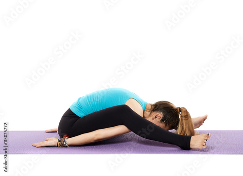 Woman yoga teacher