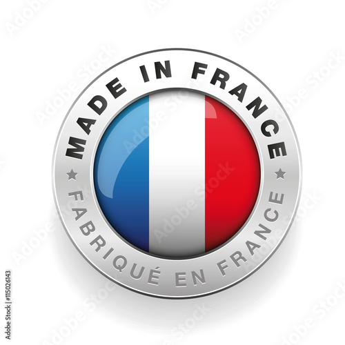 Made in France vector button
