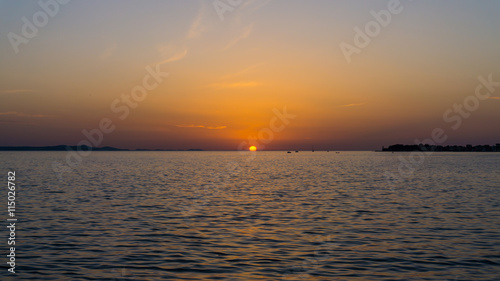 sunrise. sunset  at sea. wallpaper © nemez210769