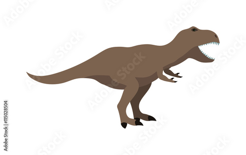 Dinosaur cartoon vector illustration. Cartoon dinosaurs cute monster funny animal and prehistoric character cartoon dinosaur. Cartoon comic tyrannosaurus fantasy dinosaur