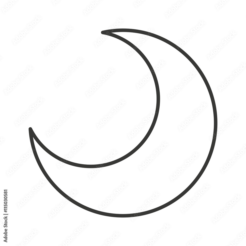 moon isolated icon design moon isolated icon design