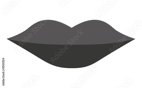 female lips isolated icon design
