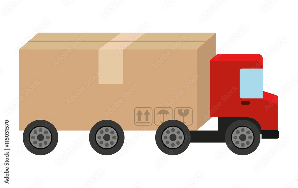 truck  isolated icon design