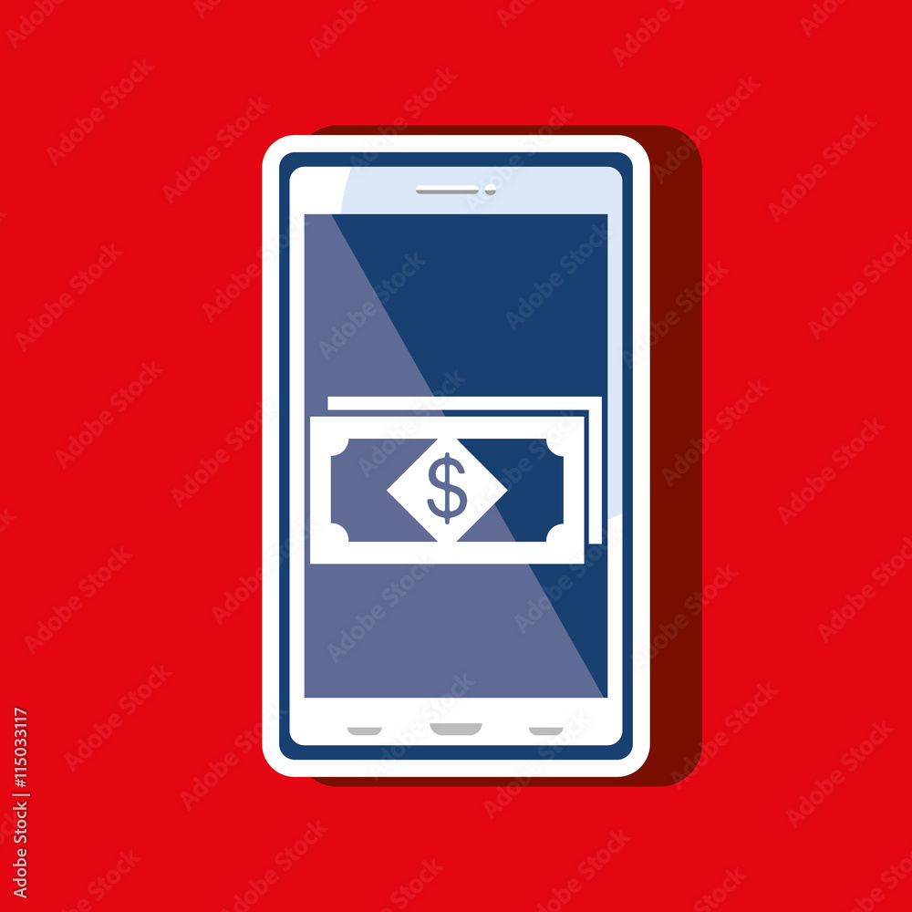 money online from smart phone isolated icon design, vector illustration graphic money online from smart phone isolated icon design, vector illustration graphic