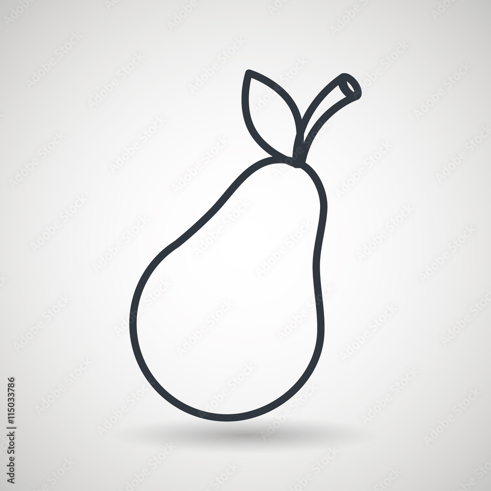 pear drawing isolated icon design, vector illustration graphic pear drawing isolated icon design, vector illustration graphic
