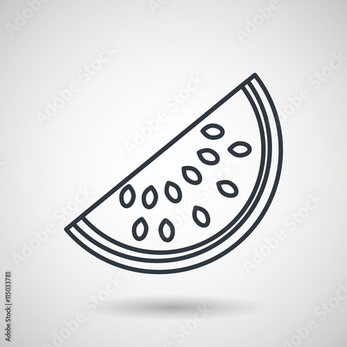 watermelon drawing isolated icon design, vector illustration graphic 