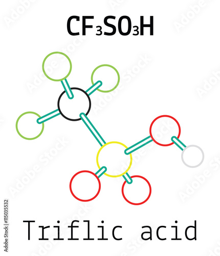 CF3SO3H Triflic acid molecule