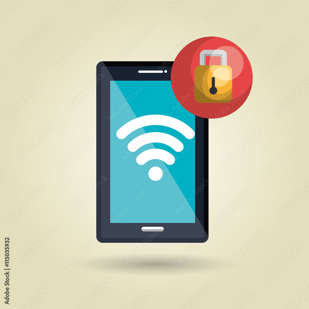 smartphone with padlock isolated icon design, vector illustration graphic smartphone with padlock isolated icon design, vector illustration graphic
