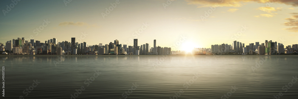 City skyline panorama