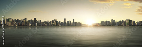 City skyline panorama
