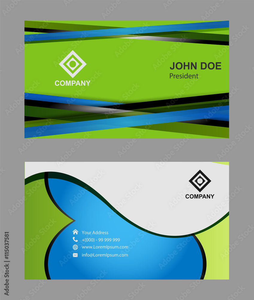 Naklejka premium Vector Business Card 