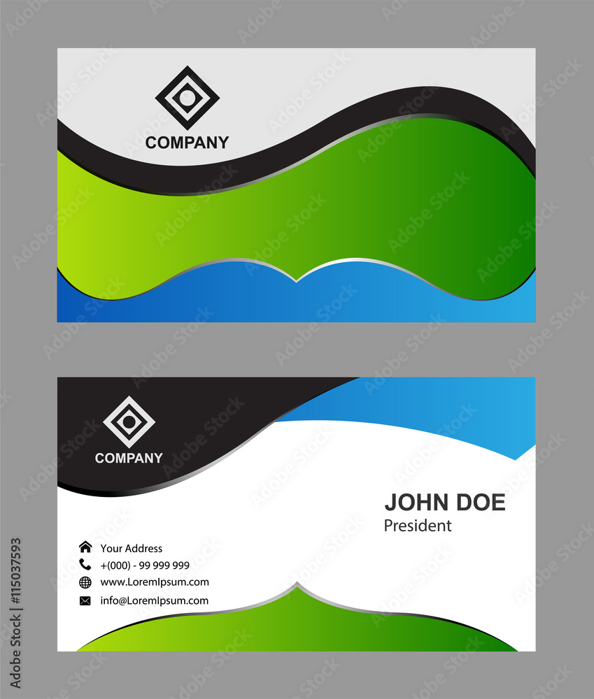 Fototapeta premium Vector business card 