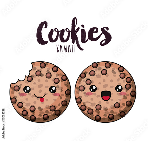 cookies character isolated icon design