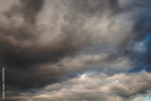 Fototapeta Naklejka Na Ścianę i Meble -  The blue sky with clouds