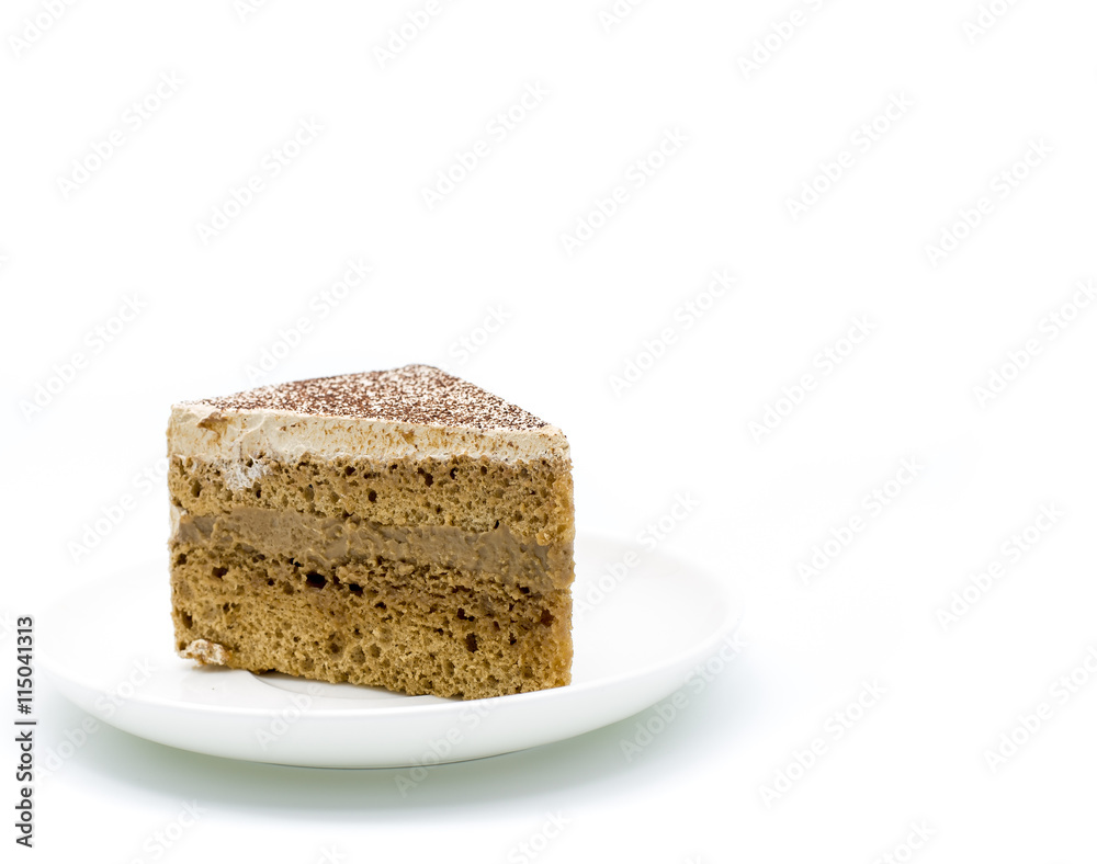cake on white background cake on white background