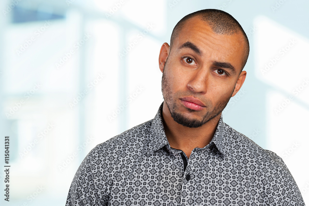 Handsome business man with a depressed expression Handsome business man with a depressed expression