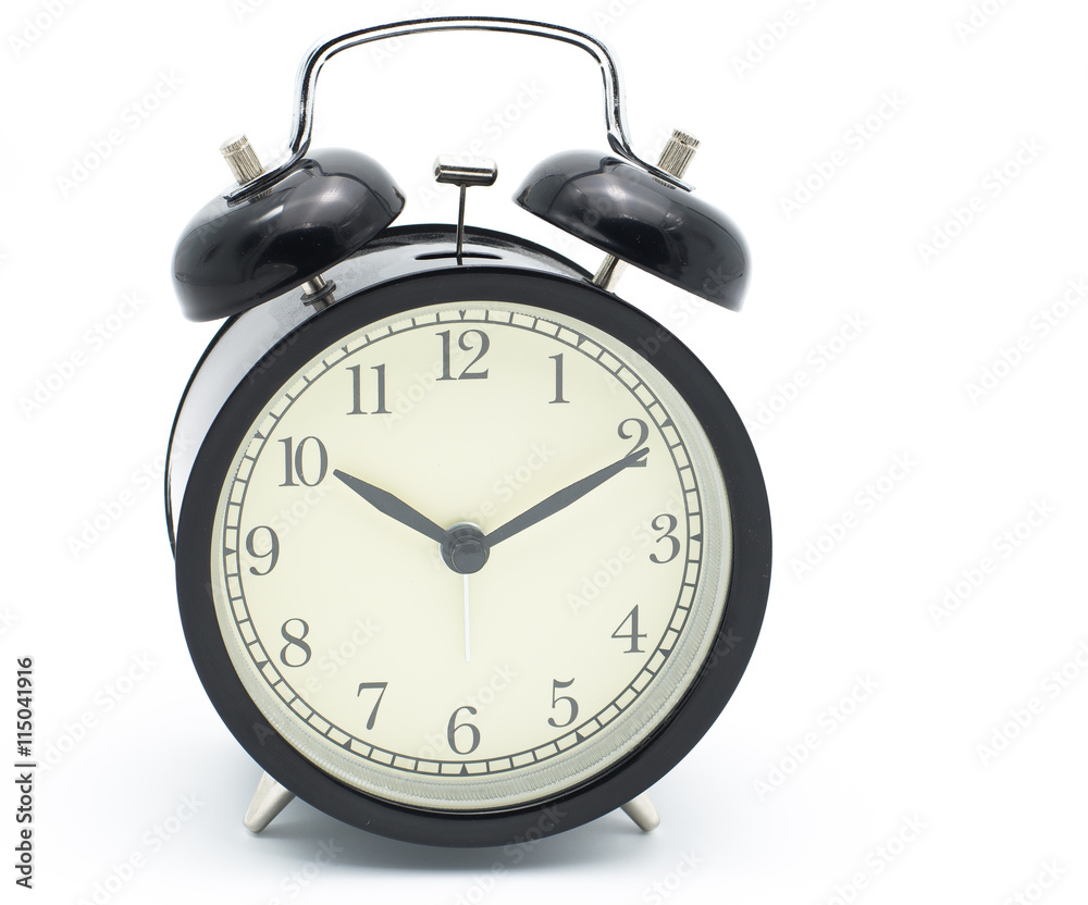 Retro alarm clock with copy space Retro alarm clock with copy space