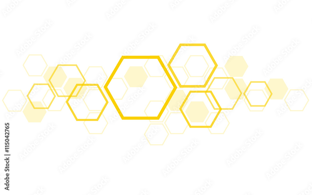 the shape of hexagon concept design abstract technology background vector EPS10 - obrazy, fototapety, plakaty 